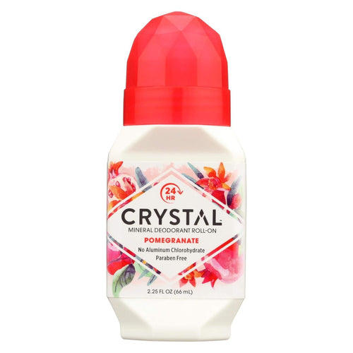 Crystal Essence Mineral Deodorant Roll-On, Pomegranate, 2.25 oz