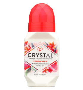 Crystal Essence Mineral Deodorant Roll-On, Pomegranate 2.25 oz