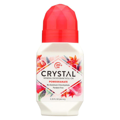 Crystal Essence Mineral Deodorant Roll-On, Pomegranate 2.25 oz