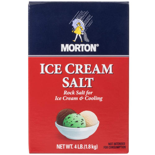 Morton Ice Cream Salt, 4 lb Box (Pack of 2)