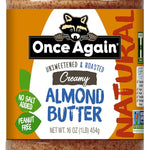 Once Again Once Again Natural Almond Butter Unsweetened Salt Free 16
