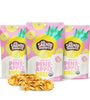 Dried Pineapple Rings No Sugar Added Healthy Snack Bundle, Unsweetened Sliced Mangoes, One Ingredient Snacks for Adults or Kids, Pack of 3