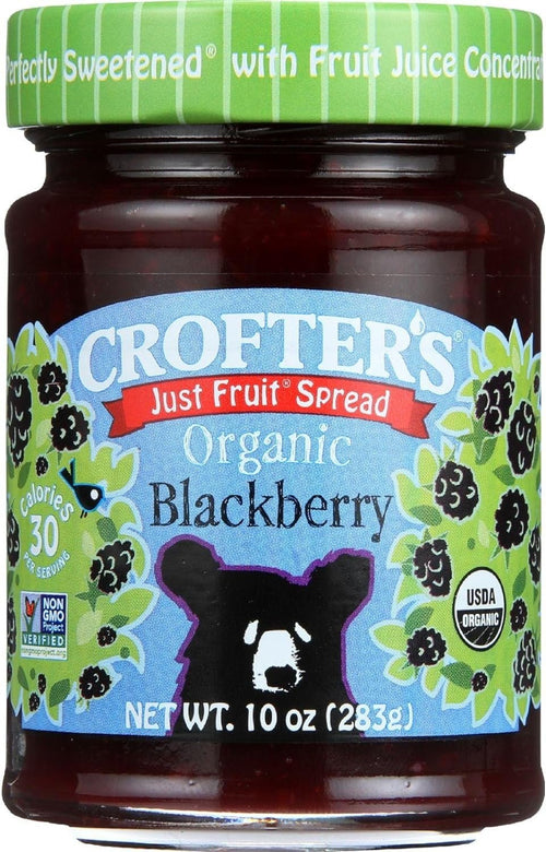 Crofter's Organic Blackberry Just Fruit Spread, 10 oz