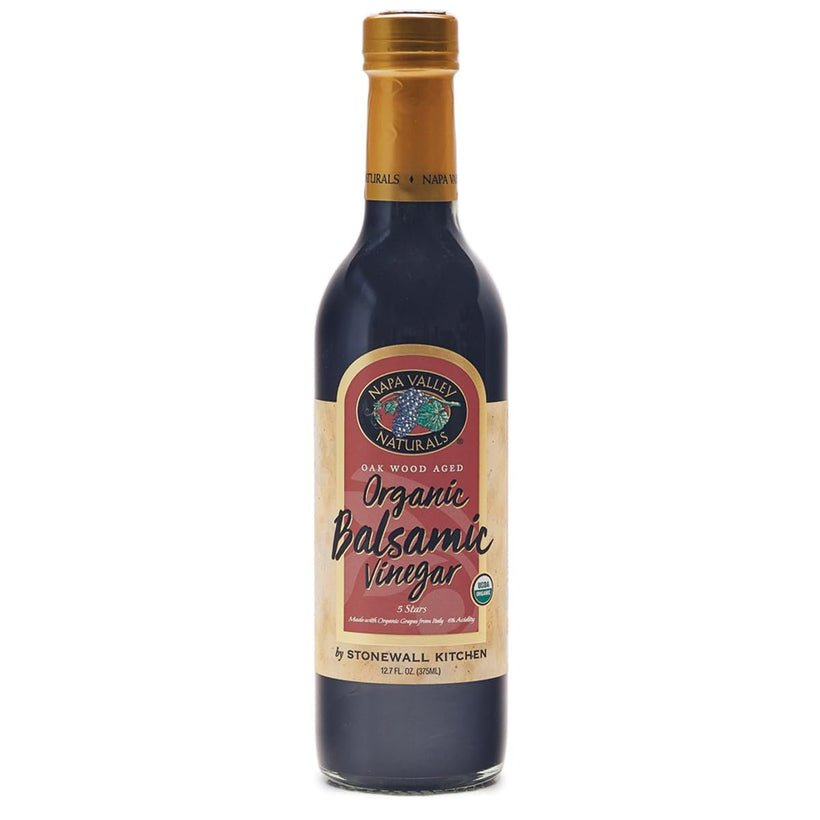 Napa Valley Naturals Gourmet Organic Balsamic Vinegar (5 Star), Oak Wood Aged, Comes in Beautiful Eye-Catching Wine Bottle, Industry Standard for Taste, 12.7 Ounce