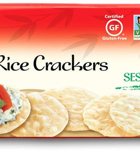 Ka-Me Gluten Free Rice Crackers, Sesame, 3.5 Ounce