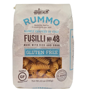 Rummo Italian Pasta GF Fusilli No.48, Always Al Dente, Certified Gluten-Free