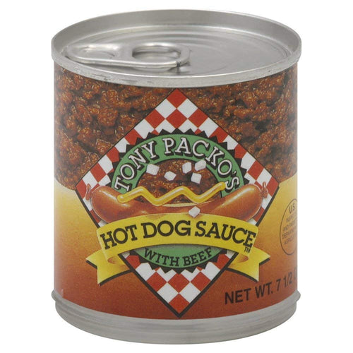Tony Packo's Hot Dog Chili Sauce with Beef, 7.5 oz