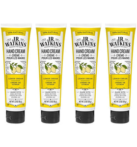 J.R. Watkins Natural Moisturizing Hand Cream, Hydrating Hand Moisturizer with Shea Butter, Cocoa Butter, and Avocado Oil, USA Made and Cruelty Free, 3.3oz