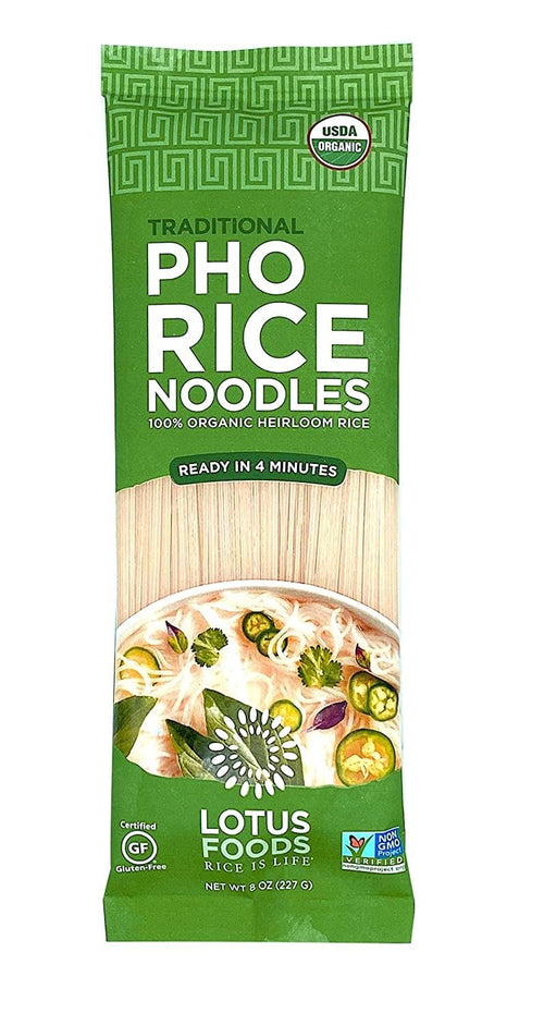 Lotus Foods Organic Rice Pho Noodles, 8 oz
