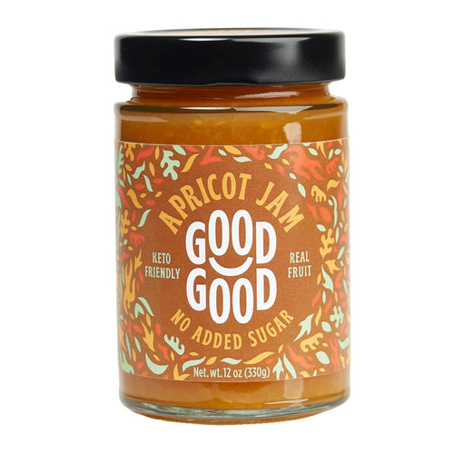 Good Good Apricot Jam, No Added Sugar, 12 oz