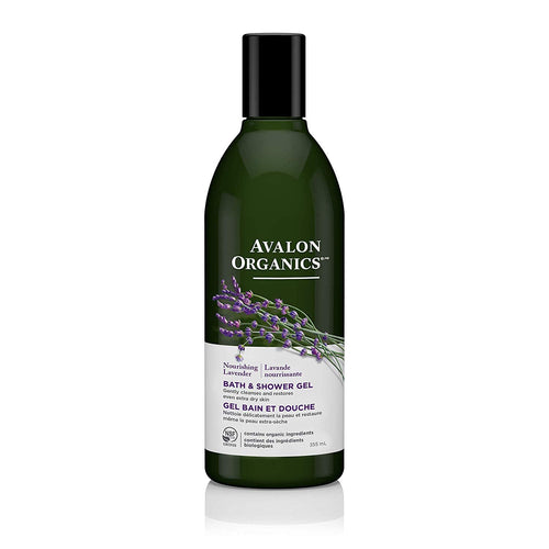 Avalon Organics Nourishing Lavender Bath & Shower Gel, 12 oz