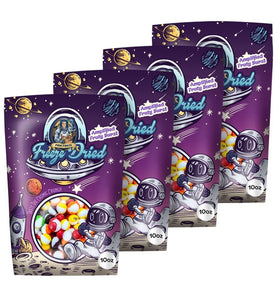 10 oz Resealable Freeze-Dried Skittles Bag - Crunchy, Fruity Candy Mix-ins for Baking - 4 Pack