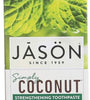 Jason Simply Coconut Strengthening Toothpaste Coconut, Mint, 4.2 Ounce