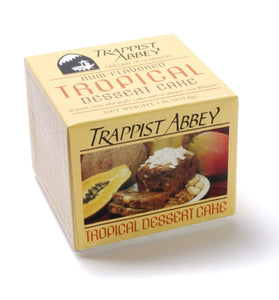 Trappist Abbey Monastery Rum Cake with Tropical Fruits & Nuts - Fruitcakes Made by Monks (1 Pound)