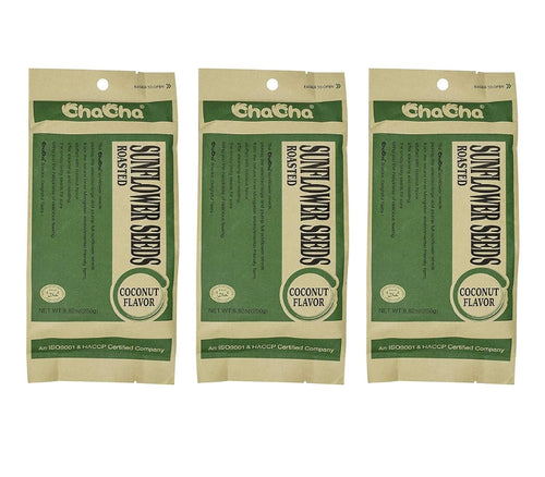 ChaCha Coconut Flavored Roasted Sunflower Seeds, 250 g (Pack of 3)