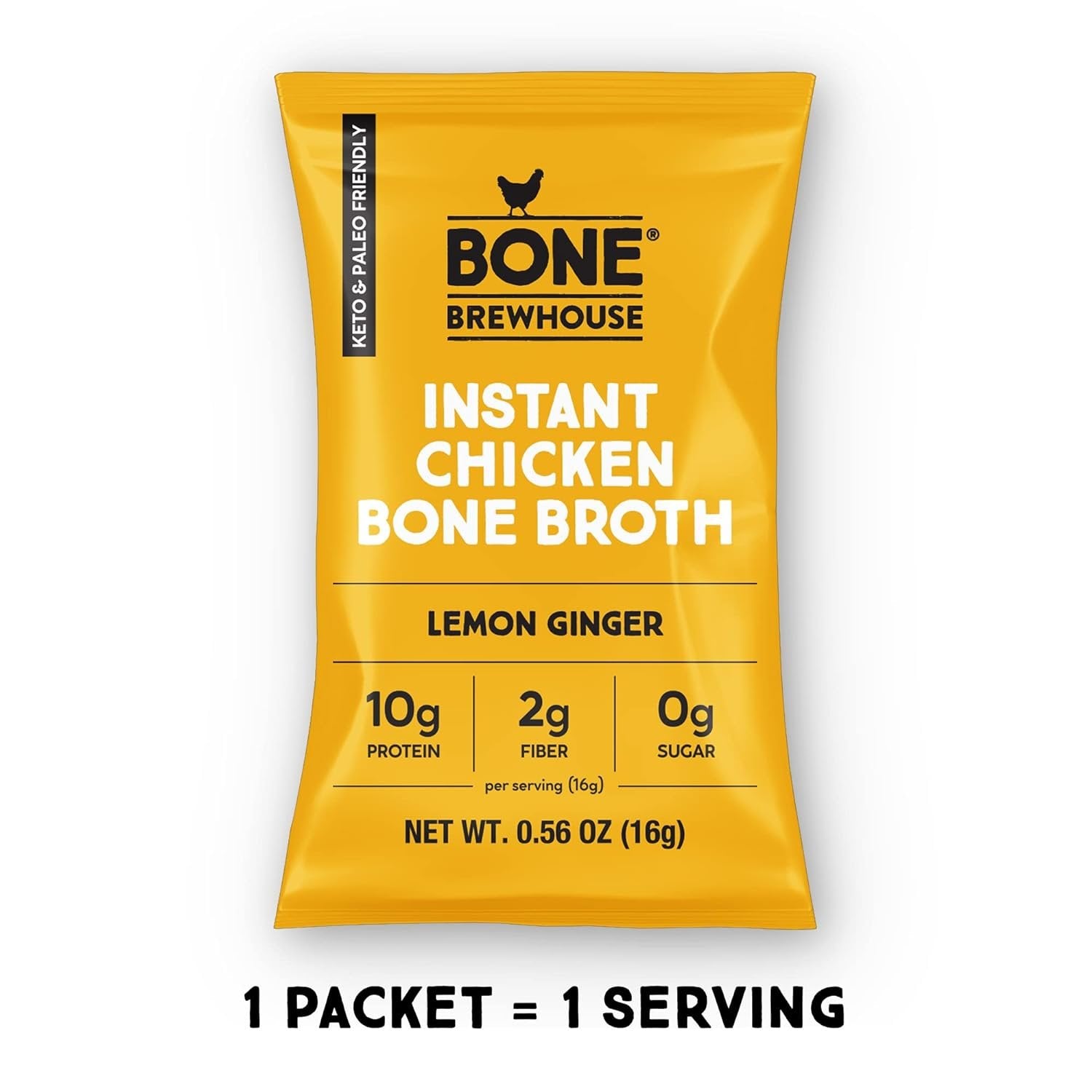 Bone Brewhouse - Chicken Bone Broth Protein Powder - Lemon Ginger Flavor