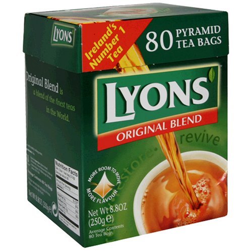 Lyons Original Blend Pyramid Tea Bags, 80 Count (Pack of 3)