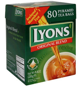 Lyons Pyramid Tea, Original Blend, Tea Bagss, 80-Count Package (Pack of 3)