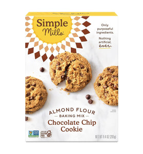 Simple Mills Almond Flour Baking Mix, Chocolate Chip Cookie Dough Mix - Gluten Free, Plant Based, 9.4 Ounce (Pack of 1)