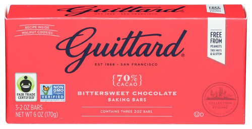Guittard Bittersweet Baking Chocolate Bars, 2 oz (Pack of 3)