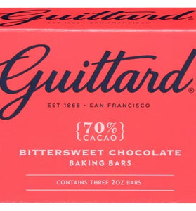 Guittard, Bar Chocolate Baking Bittersweet, 2 Ounce, 3 Pack