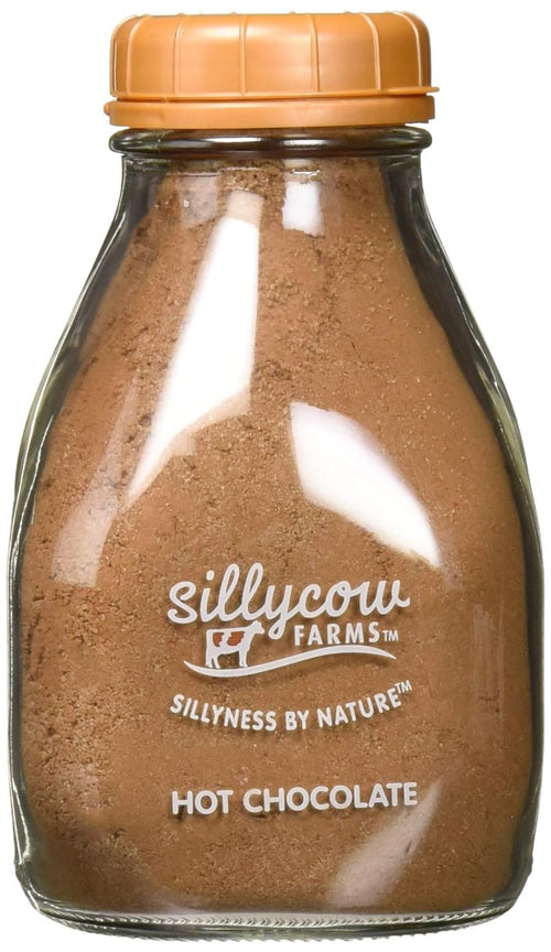 Silly Cow Farms Hot Chocolate Mix, Chocolate Chocolate, 16.9 oz Glass Bottle