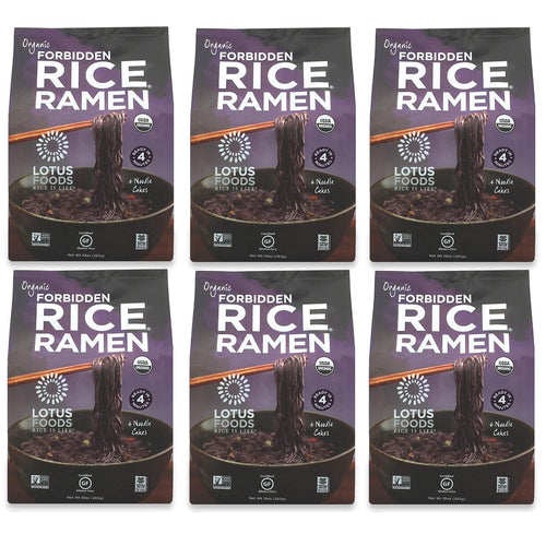 Lotus Foods Organic Forbidden Rice Ramen Noodles, 10 oz (Pack of 6)