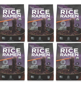 Lotus Foods Gourmet Organic Forbidden Rice Ramen Noodles, 10 Ounce, 6 Count