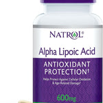 Natrol, Alpha Lipoic Acid Capsules, Antioxidant Protection Supplement, 600 mg, 30 Count