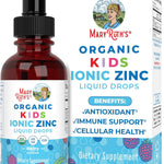MaryRuth Organics Liquid Zinc Supplements for Immune Support, Immune Support Supplement for Kids, Ages 4-13, Zinc Sulfate, Kids Immune Support, Vegan, USDA Organic, Glycerin Based, 2 Fl Oz