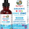 MaryRuth Organics Liquid Zinc Supplements for Immune Support, Immune Support Supplement for Kids, Ages 4-13, Zinc Sulfate, Kids Immune Support, Vegan, USDA Organic, Glycerin Based, 2 Fl Oz