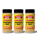 Bragg Nutritional Yeast Seasoning – Vegan, Gluten Free Cheese Flakes – Good Source of Protein & Vitamins – Nutritious Savory Parmesan Cheese Substitute – Non GMO Verified, 4.5 ounce, 3-Pack