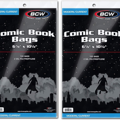 BCW Current Comic Bags - 200 Count