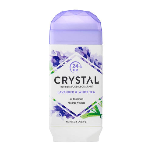 Crystal Aluminum-Free Natural Deodorant, Lavender & White Tea, 2.5 oz