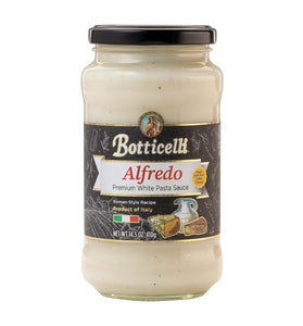 Alfredo Premium Pasta Sauce by Botticelli, 14.5oz - Product of Italy