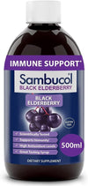 Sambucol Black Elderberry Syrup - Advanced Immune Support Supplement, Sambucus Elderberry Syrup for Kids & Adults, High Antioxidants, Gluten-Free, Vegan, Kosher, Naturally Flavored - 16.9 Fl Oz