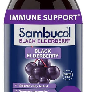 Sambucol Black Elderberry Syrup - Advanced Immune Support Supplement, Sambucus Elderberry Syrup for Kids & Adults, High Antioxidants, Gluten-Free, Vegan, Kosher, Naturally Flavored - 16.9 Fl Oz