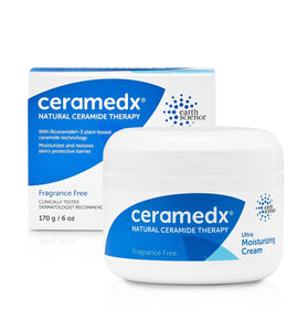 CERAMEDX - Ultra Moisturizing Natural Ceramide Cream Unscented for Dry, Sensitive Skin (6 oz.)