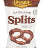 Unique Snacks Extra Dark Splits Pretzels, Original Split-Open Pretzels, Delicious Homestyle Baked Snack Bag, Vegan, OU Kosher, and Non-GMO Food, No Artificial Flavor