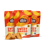Dried Mango Strips No Sugar Added Healthy Snack Bundle, Unsweetened Sliced Mangoes, One Ingredient Snacks for Adults or Kids, Pack of 3