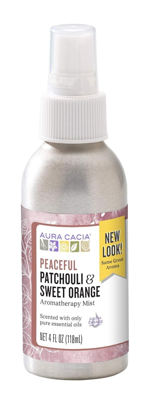 Aura Cacia Patchouli and Sweet Orange Aromatherapy Mist, 4 fl oz