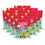 SuckerPunch | Classic Dill Chip-Cut | Pickle Pouch Snack Pack | 3.4oz Single-Serve (12 units)