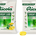 Ricola Max Throat Care Cool Peppermint Large Bags | Cough Suppressant Drops | Dual Action Liquid Center | Soothing Long-Lasting Relief - 34 Count (Pack of 2)