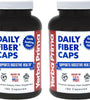 Yerba Prima Daily Fiber Caps - 180 Capsules, (Pack of 2) - Soluble & Insoluble Fiber Supplement - Colon Cleanse - Vegan, Non-GMO, Gluten-Free