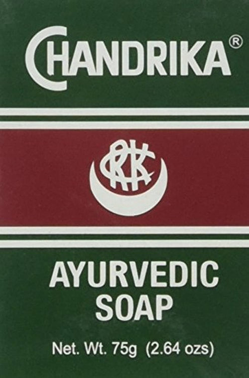 Chandrika Ayurvedic Soap Bar, 2.64 oz (Pack of 4)