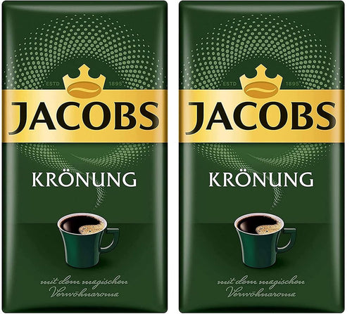 Jacobs Kronung Ground Coffee, 17.6 oz (Pack of 2)