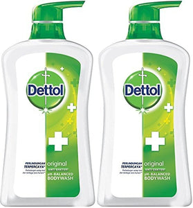 Dettol Anti Bacterial pH-Balanced Body Wash, Original, 21.1 Oz/625 Ml (Pack of 2)