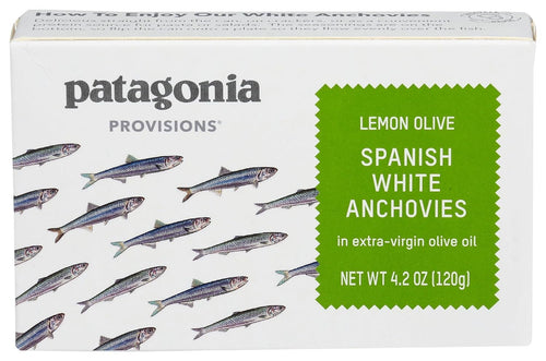 Patagonia Provisions Lemon Olive White Anchovies, 4.2 oz