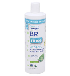 ESSENTIALOXYGEN Organic Peppermint Brushing Rinse, 16 FZ