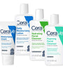 CeraVe Travel Size Toiletries Skin Care Set | Contains Moisturizing Cream, Lotion, Foaming Face Wash, and Hydrating Face Wash | Fragrance Free